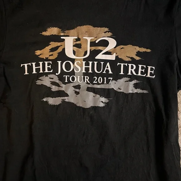 “RARE” NEW U2 The Joshua Tree Tour 2017 Black T-Shirt Med/Large - Picture 10 of 11